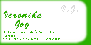 veronika gog business card